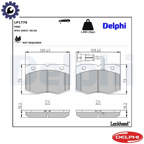 Brake pad set disc - pad,