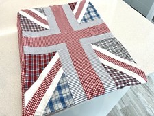 Rare Laura Ashley Shabby Chic Union Jack Single Duvet Set