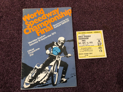 Speedway programme 1972 world - speedway,