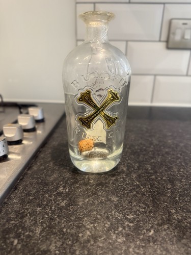 Empty clear glass bumbu rum - clear,