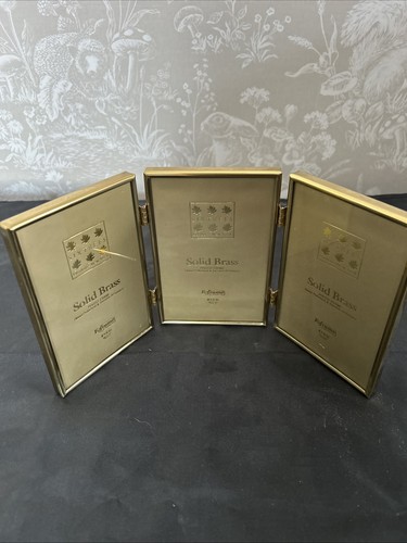 Solid brass hinged triple - solid,