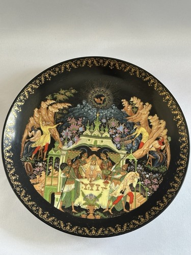 Russian fairy tale plate - tale, by
