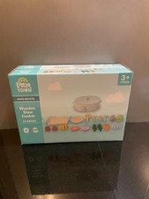 Aldi Little Town Wooden Slow Cooker 24 Pieces Set Age 3+ BRAND NEW October 2025