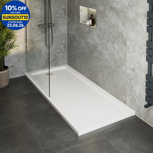 Modern rectangular shower tray - modern,