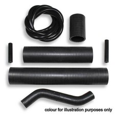 Black samco silicon rad hoses - silicon,