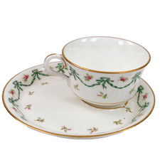 Coalport Teacup Saucer Ribbon
