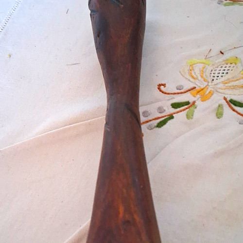 Hand carved dark wood - dark, treen