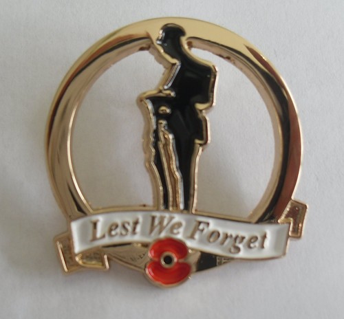 Round lest remembrance lapel - round,