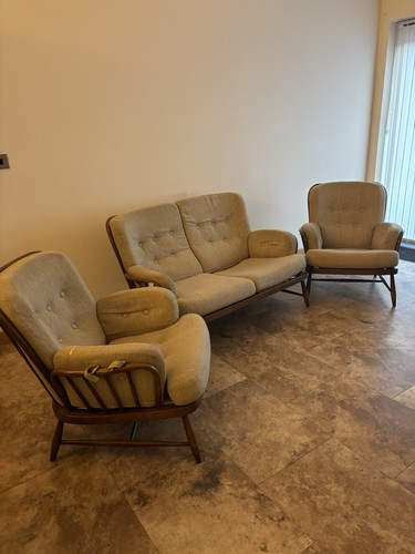 Ercol sofa with chairs - ercol,