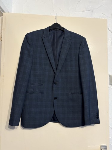 Next navy blue tartan - tartan, print