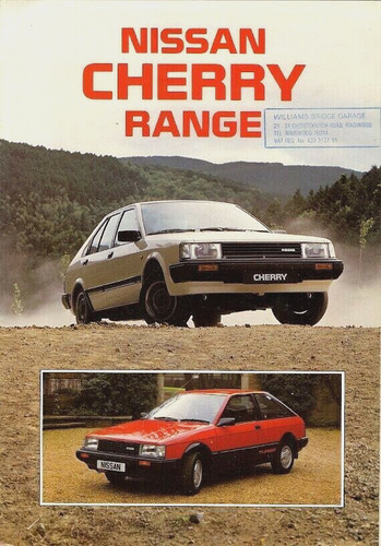 Nissan cherry 1985 1986 - 1985-1986, uk