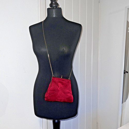 Principles red satin jacquard - satin,