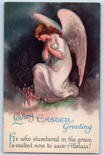 Wolf postcard easter - wolf,