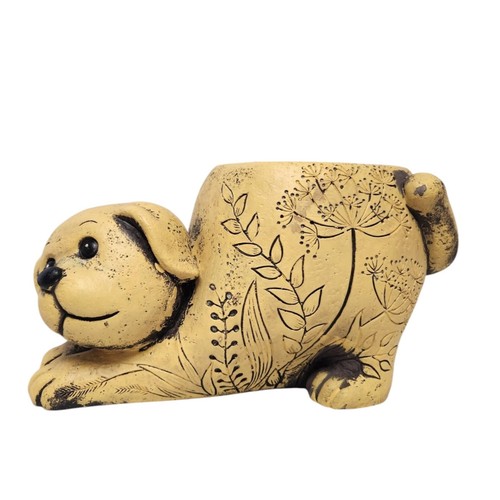 Dog design flower pot animal - flower,