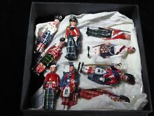 9 x Old Britain's ? Lead Napoleonic Era Scots Scottish Soldiers Tartan Bagpipes