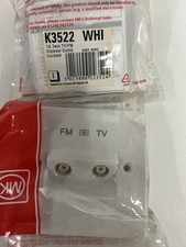 MK K3522WHI socket tv/fm twin