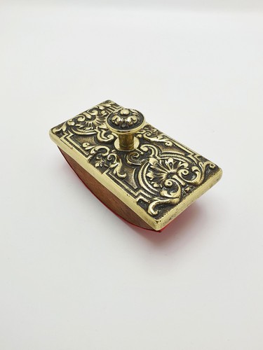 Antique edwardian brass wood - edwardian,