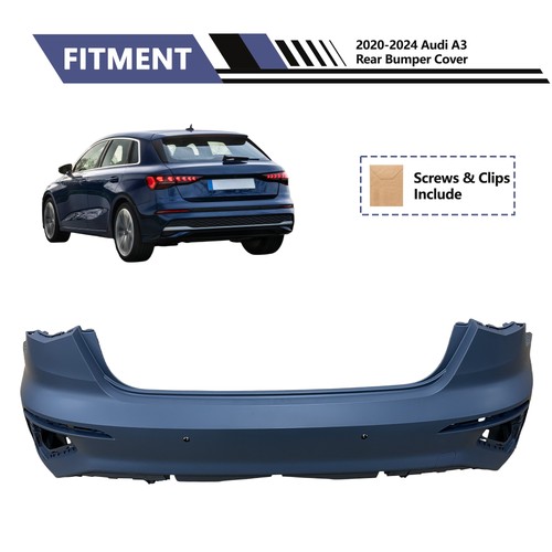 Rear bumper cover for audi - bumper, a3