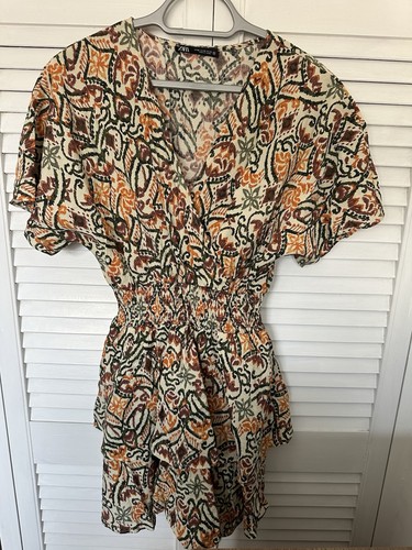Zara women patterned dress - patterned,