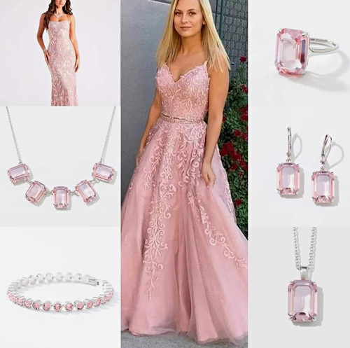 Touchstone crystal 5 - 5, pink