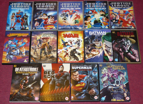 Lot animated dvds - 14, dc