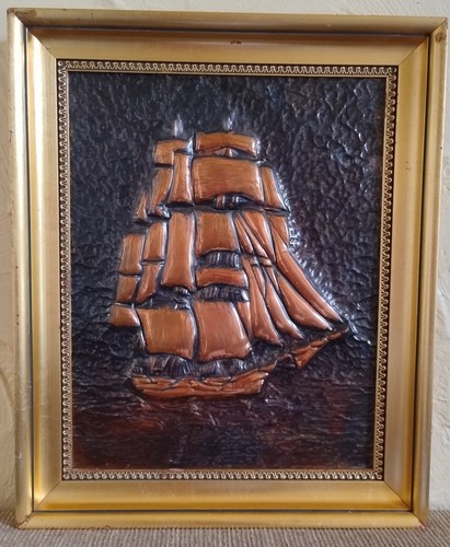 Vintage 1970s relief - 3d, framed