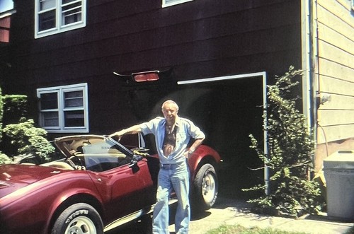Vintage photo slide corvette - photo,