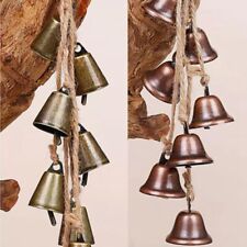Home Decor Retro Metal Wind Chime Hanging Christmas Bell String Iron Cow Bells
