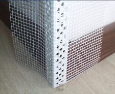 MESH CORNER BEAD PLASTIC 2.5M ANGLE UPVC RENDERING/PLASTERING X10