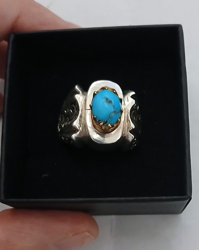 Vintage persian turquoise ring - vintage,