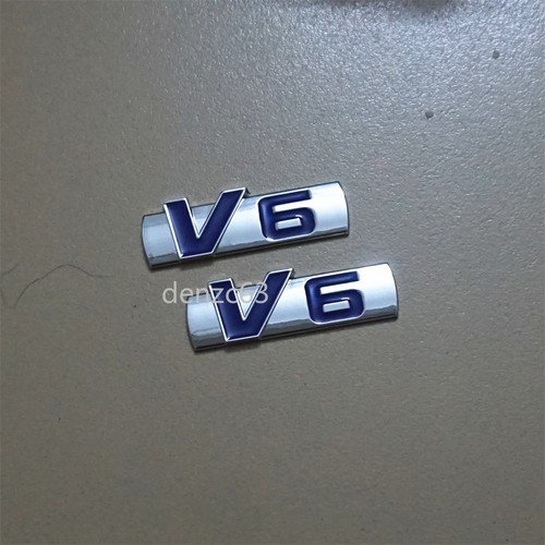Silver chrome blue metal - blue, v6