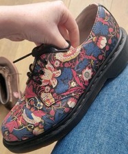 DR MARTENS LIBERTY WILLIAM MORRIS STRAWBERRY THEIF LACE UP SHOES SIZE 4 UK 37 EU