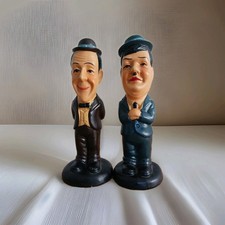 Vintage 1980s Laurel And Hardy Figurines