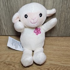 Asda George Sheep Lamb Small Mini Soft Toy Plush Pink Flower Motif Logo Easter 