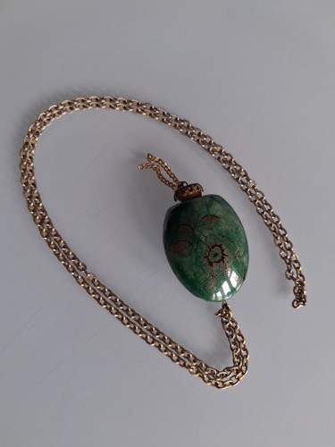 Vintage green ceramic pomander - vintage,