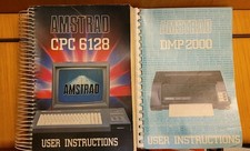 Vintage Amstrad CPC 6128 &DMP 2000  User Instruction Manuals 1985 