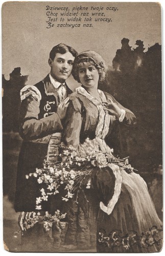 Postcard poland romance - poland, love