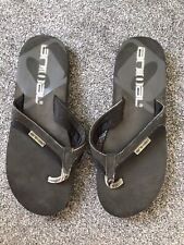 Animal Mens Black Through Toe Flip Flops Size 13 Men’s 
