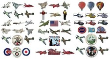 Aircraft Enamel Badge Sets RAF