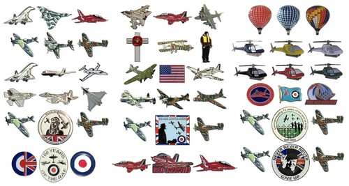 Aircraft enamel badge sets raf - sets,