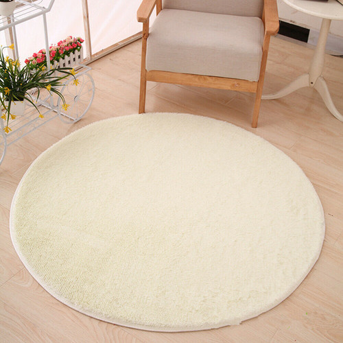 Fluffy round rug - round, super