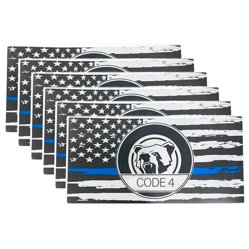 6pcs thin blue line - 6pcs,