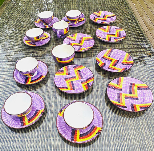 Place art deco tea service - deco,