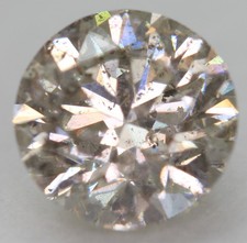 Cert 1.01 Carat Top Brown SI2 Round Brilliant Natural Enhanced Diamond 6.31mm