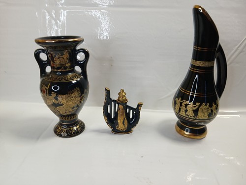 Greek pottery set - pottery,