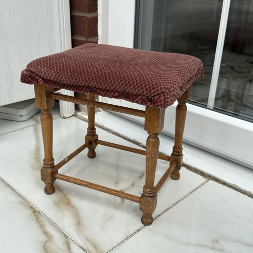 Vintage portable brown stool - portable,