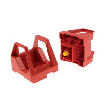 2x Lego Toolo Duplo Cab red