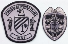 Obsolete American DOE Nuclear Savannah River SC WSI Security Police SRT patches