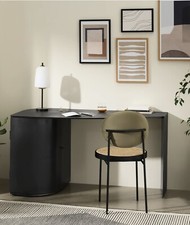 Made.com Romer Wide Storage Desk in Gunmetal Rrp £775 #8415