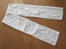 Ladies Girls matalan white denim straight  jeans trousers,, size 8